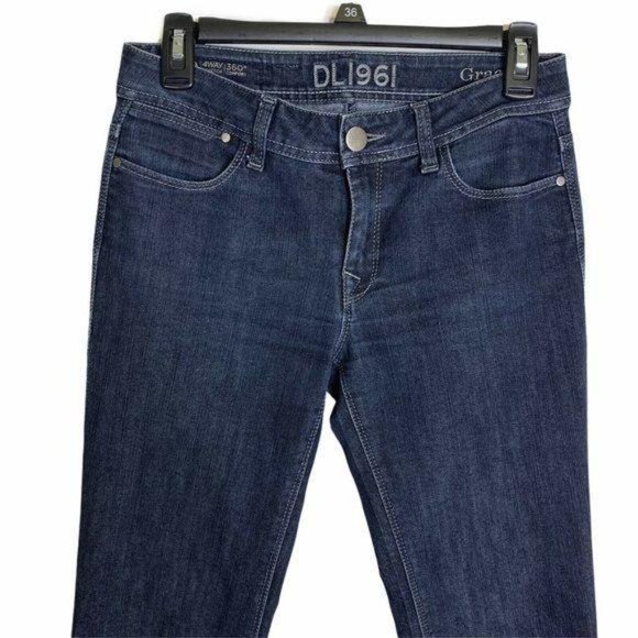 DL1961 Grace Blue 4 Way Stretch Hi Rise Jeans - Picture 4 of 11